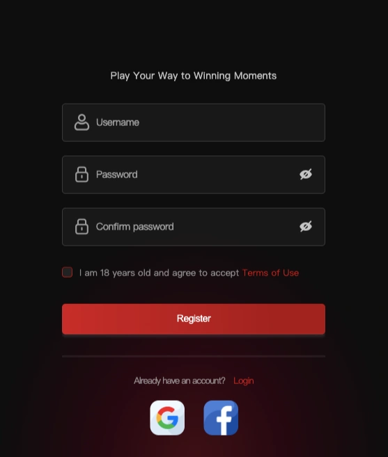 playtime register account image with login